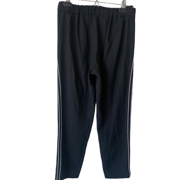 Aritzia Babaton Conan Pant Cropped Dress Pant Black White Stripe Women's Size 0 - Picture 7 of 12